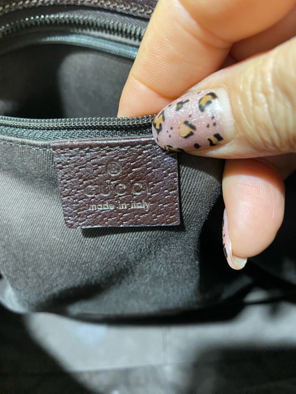 Gucci Brown GG Canvas Tote with Dark Brown Leather Trim - Picture 5 of 6